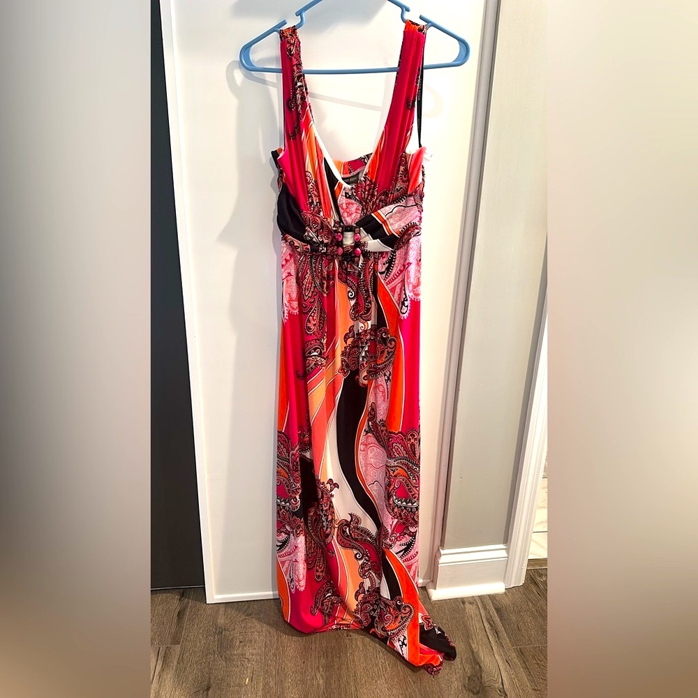 Vibrant Multicolor Maxi Dress